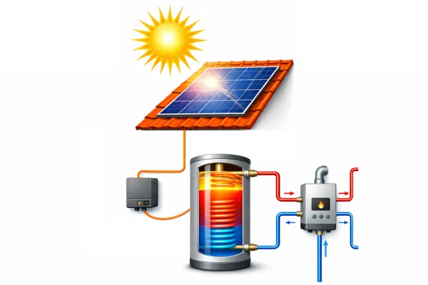 
Uitleg over hoe een zonnestroomboiler werkt en warm water opwekt met zonnepanelen